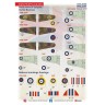 Print Scale 72445 RAF National Insignia. Hawker Hurricane 1/72