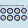 Print Scale 72445 RAF National Insignia. Hawker Hurricane 1/72