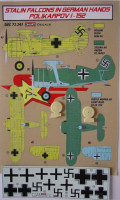 Kora Model DEC72241 Polikarpov I-152 (Luftwaffe service) декали декали 1/72