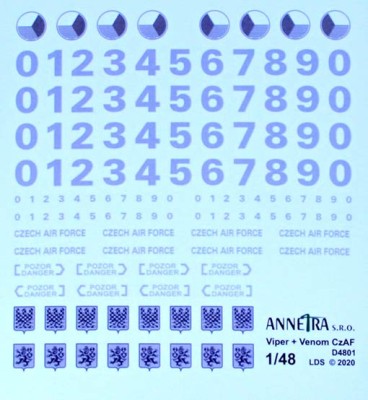 Annetra ANN-D4801 1/48 Mi 17/171 &amp; Mi 24 Roundels&amp;fusel.numbers NATO