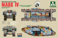 Takom 2009 Британский танк Mark IV [Female] 1/35