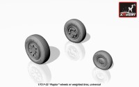 Armory ARAW72315 Lockheed-Martin F-22A Raptor weighted wheels 1/72
