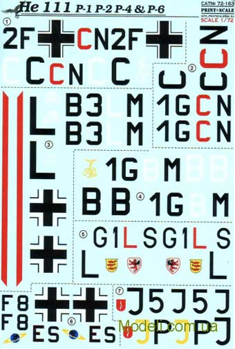 Print Scale 72-163 Heinkel He 111 1/72