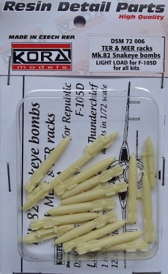 Kora Model DSM72006 TER&amp;MER racks Mk.82 Snakeye bombs (F-105D) 1/72