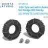 Quinta Studio QT35012 Комплект из 5 шин с зимними цепями для семейства Dodge WC (Звезда) 1/35