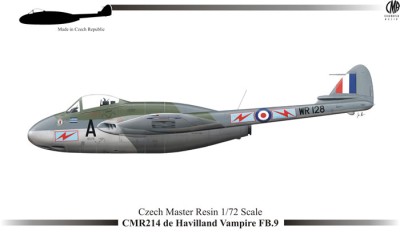 CZECHMASTER CMR-72214 1/72 de Havilland Vampire FB.9