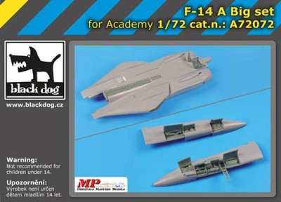 Black Dog A72072 F-14A big set (ACAD) 1/72