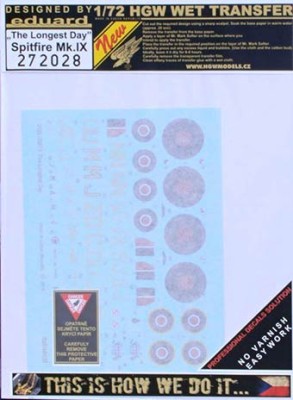 HGW 272028 Decals Spitfire Mk.IX 'The Longest Day' 1/32