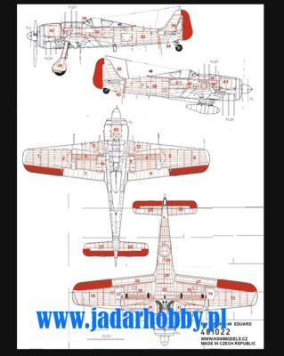 HGW 481022 Fw 190A-8 (Eduard) Rivets (1:48) 1/48