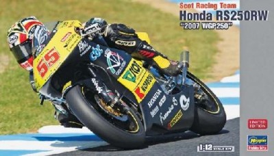 Hasegawa 21702 Мотоцикл: SCOT RACING TEAM HONDA RS250RW &quot;2007 WGP250&quot; (HASEGAWA) 1/12