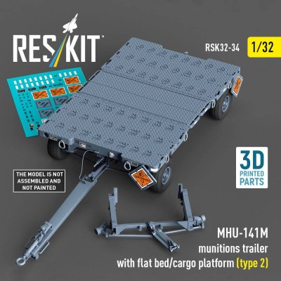 Reskit R32034 MHU-141M munitions trailer w/ flat bed/cargo 1/32