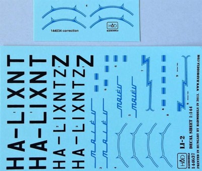 HAD 144037 Decal Li-2 MALEV 1/144