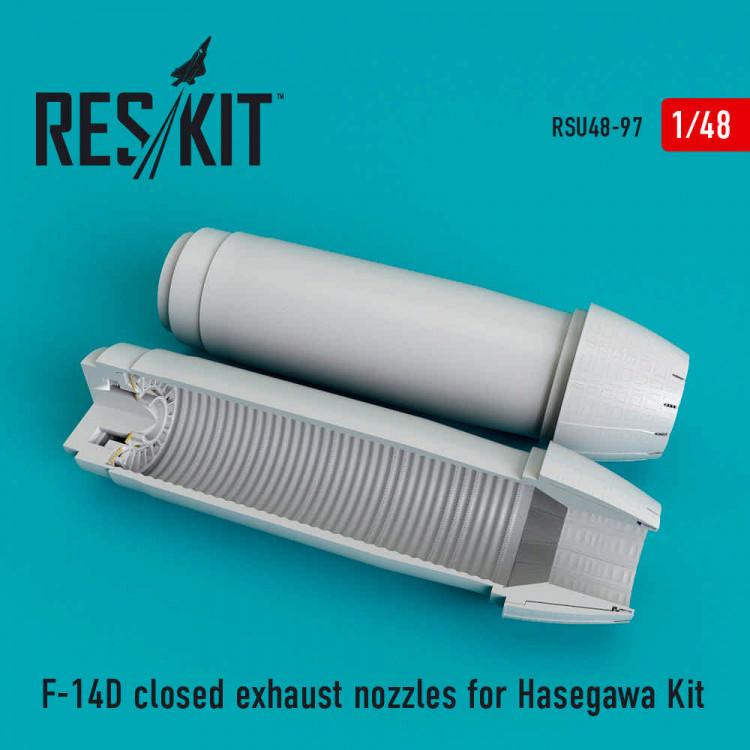 Reskit RSU48-0097 F-14 (D) closed exhaust nozzles (HAS) 1/48