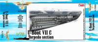 CMK N72002 U-Boot VII Torpedo section for REV 1/72