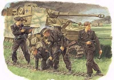 Dragon 6129 1/35 &quot;Survivors&quot; - Германский танковый экипаж (Курск, 1943)