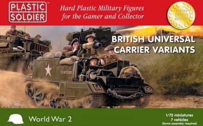 Plastic Soldier WW2V20033	British Universal Carrier Variants 1/72