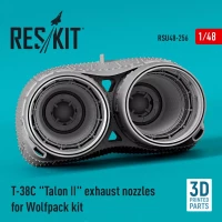 Reskit U48256 T-38C Talon II exh. nozzles (WOLFP.) 3D Print 1/48