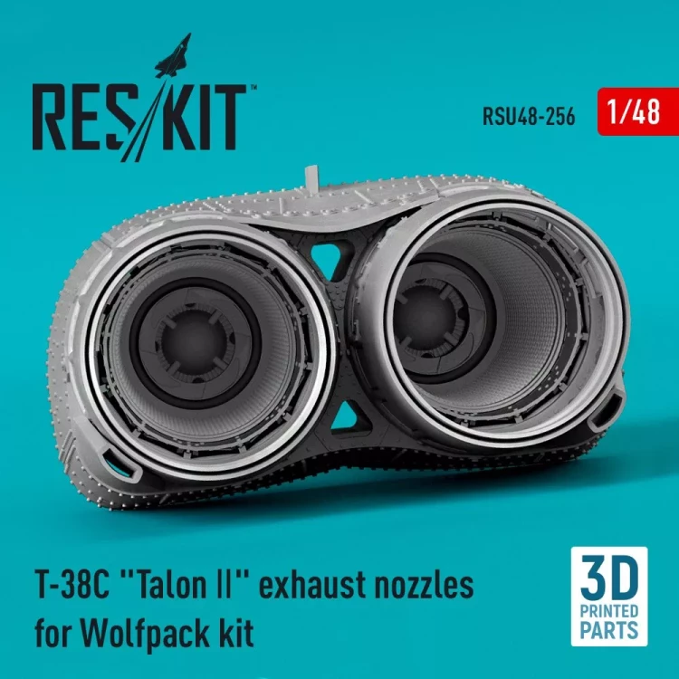 Reskit U48256 T-38C Talon II exh. nozzles (WOLFP.) 3D Print 1/48