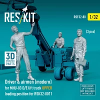 Reskit F32080 Driver & airmen (modern) (for RSK32-0011) 1/32