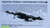 Maestro Models MMCK-4820 1/48 Sk37 Viggen trainer conversion set (AIRF/ESC)