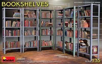 Miniart 35654 Bookshelves 1/35