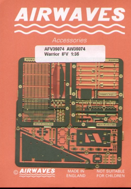 Airwaves (etched) AEC35074 Warrior IFV 1/35