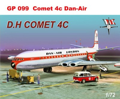 Mach 2 MACHGP099 de Havilland Comet 4C Dan-Air London 1/72