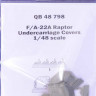 QuickBoost QB48798 F/A-22A Raptor undercarriage covers (HAS) 1/48