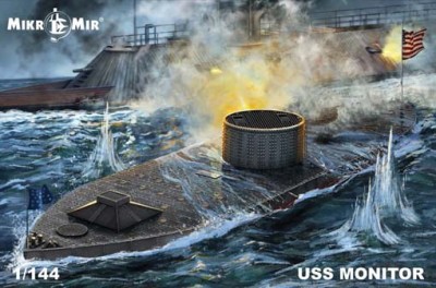 MikroMir 144-028 Броненосец USS Monitor 1/144