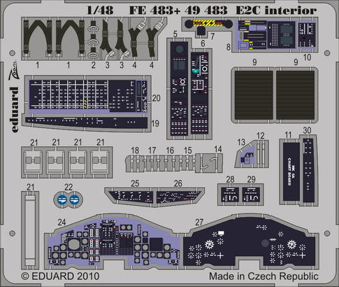 Eduard FE483 E-2C interior S.A. KIN