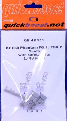 QuickBoost QB48913 British Phantom FG.1/FGR.2 seats w/ saf.belts 1/48