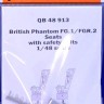 Quickboost QB48 913 British Phantom FG.1/FGR.2 seats w/ saf.belts 1/48