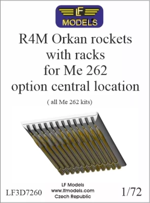 Lf Model 3D7260 R4M Orkan rockets w/ racks - central location 1/72