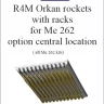 Lf Model 3D7260 R4M Orkan rockets w/ racks - central location 1/72