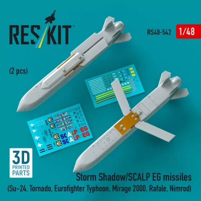Reskit RS48-542 Storm Shadow/SCALP EG missiles (2 pcs.) 1/48