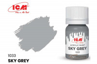 ICM C1033 Небесно-серый(Sky Grey), краска акрил, 12 мл