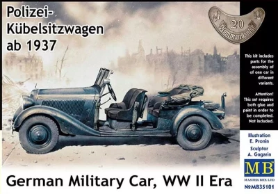 Master Box 35101 Polizei-Kubelsitzwagen 1937 German milit.car 1/35