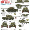 Star Decals 72-A1141 Korean War 1950-53 # 2. USMC Tanks. Pershing. M26 Pershing 1/72