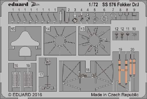 Eduard SS576 Fokker Dr.I 1:72