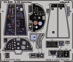 Eduard 33020 A-7E interior S.A. 1/32 TRU