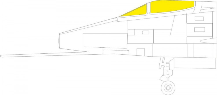 Eduard JX278 Mask F-100C TFace (TRUMP) 1/32