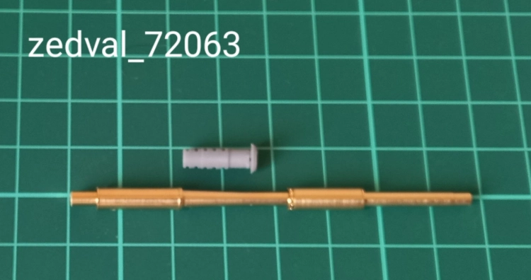 Zedval 72063 152 мм ствол для Коалиция СВ с дульным тормозом 1/72