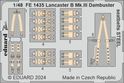 Eduard BIG49412 Lancaster B Mk.III Dambuster PART I (HKM) 1/48
