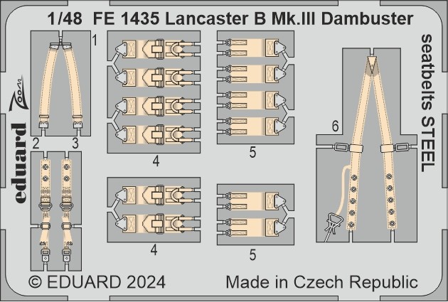Eduard BIG49412 Lancaster B Mk.III Dambuster PART I (HKM) 1/48