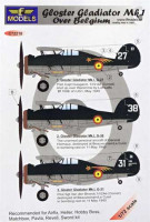 Lf Model C72218 Decals Gloster Gladiator Mk.I over Belgium 1/72