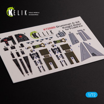 Reskit K72080 Grumman A-6A Knight Rider interior 3D decals 1/72