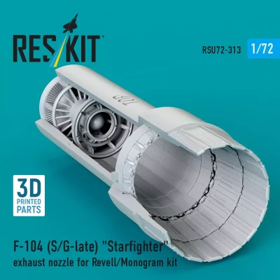 Reskit U72313 F-104 S/G late exh.nozzle (REV/MONO) 1/72