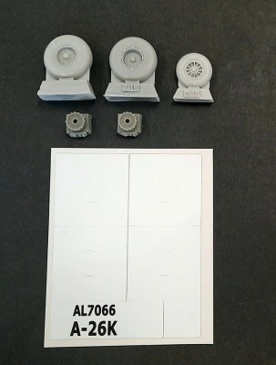 Plusmodel AL7066 A-26K Invader wheels 1/72