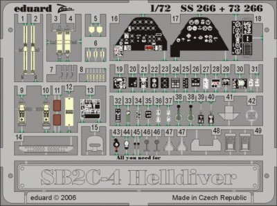 Eduard SS266 SB2C-4 ACA 1/72