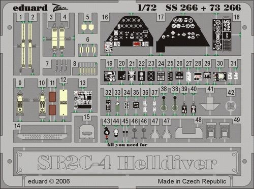 Eduard SS266 SB2C-4 ACA 1/72